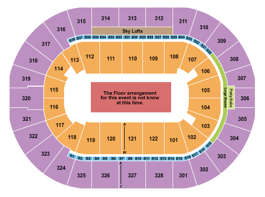 BOK Center WWE Seating Chart